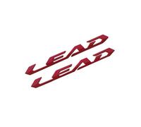 for Honda LEAD125 Lead 100 110 Classic Moto Racing Motorcycle 3D Emblem Badge Decal Fuel Tank Sticker Tank Pad Protector Decal(RED)