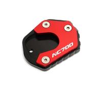 For Honda Nc700x Nc700s Nc700d Motorcycle Kickstand Side Stand Enlarger Pad Plate Accessories 2012-2024(Red)
