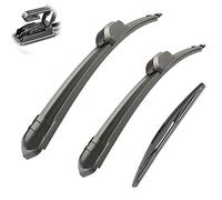 ,For HONDA Odyssey 2005-2009 Car Front Rear Wiper Blades Soft Rubber Windscreen Wipers Auto Windshield 28;+14;+12; 2006 2007 2008 (Color : 3 wipers)