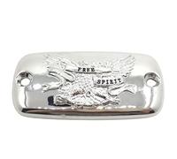 For Honda Shadow 400 700 Magna Spirit Phantom Aero VT1100 VTX1300 Chrome Free Spirit Eagle Front Brake Fluid Cap Motorcycle Brake Master Cylinder Reservoir Cover