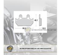 FOR HONDA STEED 600 FROM 1988 TO 1990 FRONT BRAKE PADS SEMI METALLIC BRAKING