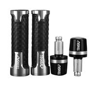 For Honda TRANSALP 600 XL700V 700 XL 650 VY/V1-V7 Transalp Motorcycle Handlebar Grips Handle Bar Ends Anti Vibration Silder Plug(Sliver sliver)