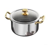 for honeycomb Tech Soup Pot 28cm Scratch Resistant for honeycomb | 201 stainless steel, for durable construction, rust resistant, deep design, family size portion(18 Cm)