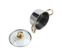 for honeycomb Tech Soup Pot 28cm Scratch Resistant for honeycomb | 201 stainless steel, for durable construction, rust resistant, deep design, family size portion(20 Cm)