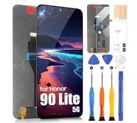 for Honor 90 Lite 5G CRT-NX1 LCD Display for Honor X8a 2023 LCD Touchscreen Digitazer Assembly Replacement with Repair Tool Kit (6.7 Inches, Black)