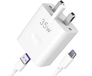 For Honor Charger Plug 35W With USB A to C charing Cable 1M for Honor 200 400 Pro Smart 90 70 600 Lite X6b X6d X6c,USB Wall Charger super-charge for HONOR Magic 6 Lite 5 X6a X7b X7c X8a X9 Pad X9a 8