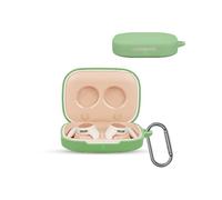 for HONOR Earbuds Open Wireless Earbuds,daunke Soft Silicone Protective Cover,Skin Case with Carabiner,Full Protection,Matcha