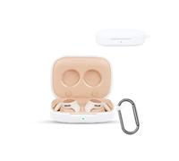 for HONOR Earbuds Open Wireless Earbuds,daunke Soft Silicone Protective Cover,Skin Case with Carabiner,Full Protection,White
