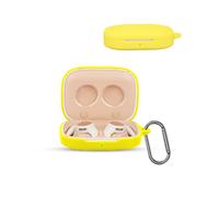 for HONOR Earbuds Open Wireless Earbuds,daunke Soft Silicone Protective Cover,Skin Case with Carabiner,Full Protection,Yellow