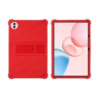 for Honor Pad 10 Case 12.1 inch 2025 Tablet with PC Kickstand, Soft Silicone, Washable, Thickened Corner Shockproof Case, Red