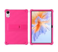 For Honor Pad V9 11.5 Inch Tablet Case - Kids Friendly Soft Silicone Soft Shock Proof Protective Cover with PC Adjustable Stand (Rose)