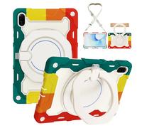 for Honor Pad X9/ X8 Pro 11.5 inch Shockproof Kids Case,Heavy Duty Full Protective Shockproof Case W 360° Rotating Handle Stand+Shoulder Strap,Colorful Red