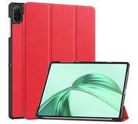 for Honor Pad X9A / X9 Pro Tri-Fold Smart Tablet Case, Shockproof Leather Stand Protective Cover with Auto Wake/Sleep,Red
