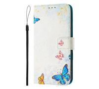 For Honor X6C Case Leather Flip Wallet Women Men Case Magnetic Closure Cover with Card Slots and Kickstand for Honor X6C Phone Cover,House of Butterfly