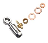 For HOPE TECH3 V4 E4 X2 Compatible Hydraulic Brake Line Fittings Including Olive Head for Bike Brake Hose Installation Copper Aluminum (Close)