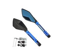 For Hornet 250 599 600 900 Universal Motorcycle Aluminum Rear View Mirrors Anti-glare Mirror Motorcycle Mirror Rearview Mirror(1-Blue)