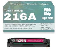 For HP 216A Toner Cartridges W2410A W2411A W2412A W2413A Compatible Toner for HP M155A M155DW M155NW M182N M182NW M183FW M183NW M183FDW Printers with Chip,Magenta-216A