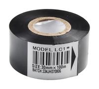 for HP-241 & DY-8 Color Ribbon for Coding Date Printing Machine, 30mm x 100m, Compatible with Packaging and Labeling Machines, Black/White/Blue/Red/Gold/Silver