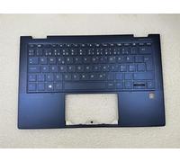 For HP Elite Dragonfly G2 M42280-DH1 Danish Finnish Norwegian Palmrest Keyboard
