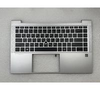 For HP EliteBook 845 G8 M52491-171 Arabic Arabia Palmrest Keyboard Top Cover