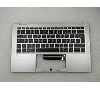 For HP EliteBook x360 1030 G8 M45819-FP1 AZERTY Arabic Palmrest Keyboard