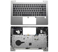 For HP for Elitebook 640 645 G9 Latin/US/Spanish Keyboard Palmrest Upper Cover Case Backlit 4BX8QTA00S0 Easy to replace(Latin Backlit)