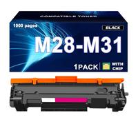For HP M28-M31 Toner Cartridge Compatible High Yield Ink Cartridge M28 M31 High Capacity Toner for HP Laserjet Pro M15w/15a/MFP M28w/M28a/M31w Printer, with Chip,Black-1pcs