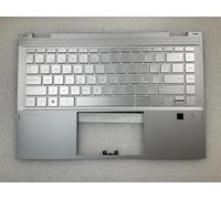 For HP Pavilion X360 14-DW M01289-071 L96521-071 Spain Spanish ES Keyboard Palmrest Top Case Upper Casing Palm Rest Cover