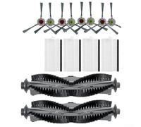 for HPLIVE 14-Piece Vacuum Cleaner Accessory Set for Airrobo for P20 Sweeping Robots, 2 Main Brushes, 8 Side Brushes, 4
