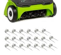 for HPLIVE 29272 Replacement Dethatcher Tines for Greenworks 27022 2500600G for dethatcher and scarifier,Lawn Tractor Attachments Set(36pcs)