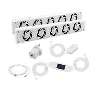 for HPLIVE Air for BOOST Radiator Fan,Smart Heat Dissipation Fan Save Energy Noise Reduction and Save Energy heating costsfor Radiators(Duo-set)