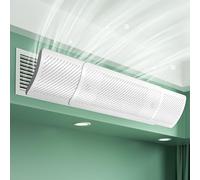for HPLIVE Central Air Conditioning Wind Protection, Retractable Wind Deflector for Air Conditioning, Anti-Direct Bubbles Windscreen for Air Conditioners for Families, Offices (with Cotton Filter)