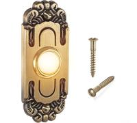 for HPLIVE Heavy Duty Door Bell Push Button LED Light Up Metal Doorbell with Cable Push Buttons for Home Door Decoration