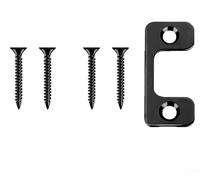 for HPLIVE Large Hole Strike Plate, Adjustable Strike Plate, Strike Plate for Front Door Locks (1 Black with Screws)