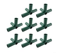 for HPLIVE Pack of 8 Connectors for Greenhouse Frame, 5-Way Greenhouse Corner Connectors, 19 mm Plastic Corner Connectors for Garden Frame, for Garden Frame Shelves