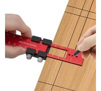 for HPLIVE Woodworking Scriber Marking Line Ruler T Type Woodworking Tools Ruler Precision Ruler Sliding Ruler Metal Slider Stops Measuring Tools - Engineers(H160)