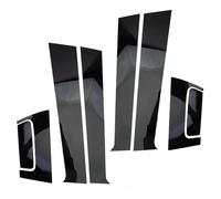 For HRV 2016-2022 Car Pillar Post Trim Sticker Door Window Center Middle Column Cover Exterior Decoration JUNOOS(Glossy Black)