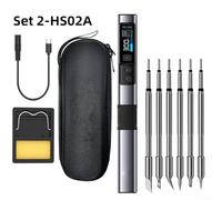 for Hs-02A for Soldering Iron 100W USB-C Pd/Qc Compatible, Adjustable 100-450°C Welding Tool with for Rapid Heat, Sleep Mode,(B)