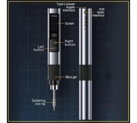 for HS02B for Smart Soldering Iron 100W with CNC Alloy Shell and Innovative Temperature Regulation (Set 2- HS-02B)