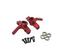 For HSP 14321 C8802 YDJ-D879 1/14 Metal Front Steering Cup Steering Knuckle RC Remote Control Car Parts Upgrade Accessories RC Car Steering Knuckle(Red)