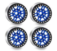 For Hsp For Redcat For Tamiya For Axial For Hpi For Wraith For Scx10 For D90 1/10 Rc Car Metal 1.9 Beadlock Wheel Rim Hub Upgrade Parts RC Replacements Spare