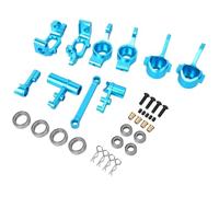 For HSP For Redcat For Volcano EPX 1/10 B02B-Aluminum Alloy Blue Steering Blocks Hub Carrier Servo Saver RC Car Upgrade Parts Rc Steering Block