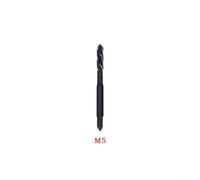 for HSS Machine Screw Thread Spiral Metric Tap Drill Set -M12 Nitriding Treatment Black Hand Tool for Threading Workshop Equipment(M5)
