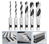 for Hss Steel for Stubby Drill Drilling Set Having 635mm Quick Change Hex Shank Elite Speed Steel Woodworking Length Short Drill Bits for Bit Precision Wood Speedy(6#)