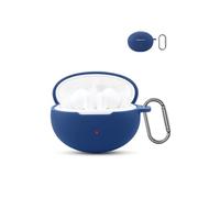for Huawei FreeBuds 6i Wireless Earbuds,daunke Soft Silicone Protective Cover,Skin Case with Carabiner,Full Protection,Blue