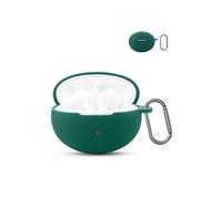 for Huawei FreeBuds 6i Wireless Earbuds,daunke Soft Silicone Protective Cover,Skin Case with Carabiner,Full Protection,Green