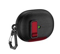For Huawei FreeBuds Pro 5 Headphones Protective Cover with Phone Stand & Lock Headphone Protective Sleeve Lychee Pattern Anti-Scratch Earphone Case for Outdoor Travel Commute