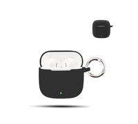 for HUAWEI FreeBuds SE 2/HUAWEI FreeBuds SE2 Wireless Earbuds,daunke Soft Silicone Protective Cover,Skin Case with Carabiner,Full Protection,Black