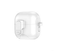 for huawei FreeClip 2 Earphone Case Automatic Locking Design - Drop Resistant Protective Cover Full Protection Bumper Soft Flexible Shell Grey(White)