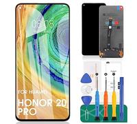For Huawei Honor 20 LCD Display For Honor 20 Pro Touch Screen For Huawei Nova 5T Screen Replacement For Honor 20S Digitizer Repair Kits With Frame(Black)